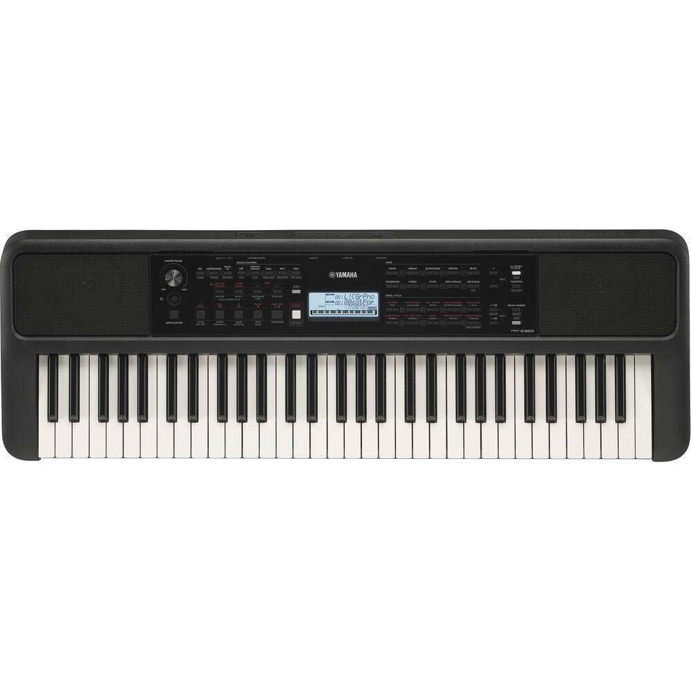 Yamaha PSR-E383 61-Key Touch-Sensitive Portable Keyboard – Music