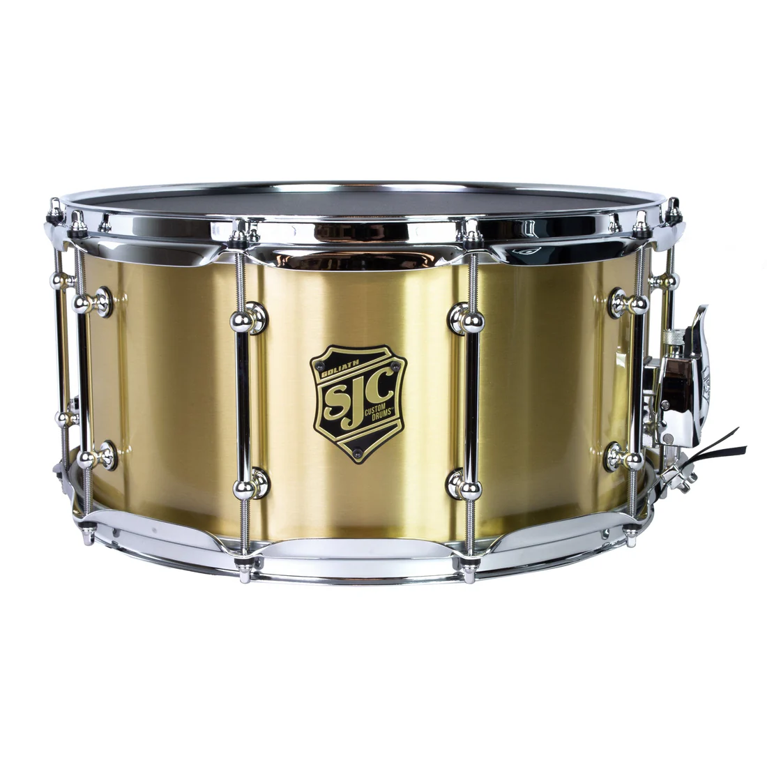 SJC Drums LTD Goliath Bell Brass Metal Snare Drum 7x14 – Music