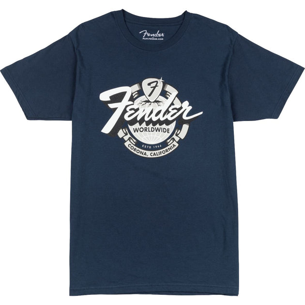 ミュージシャン SHADE Vintage TEE Navy L size Fender ® World Wide Tee - Vintage - Navy S – Music City Canada