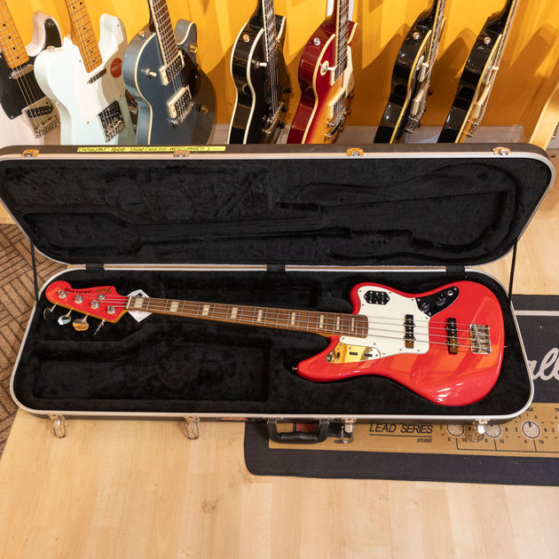 Fender MIJ Jaguar Bass (HHR) w/ SKB Open Cavity Hard Shell Case 20