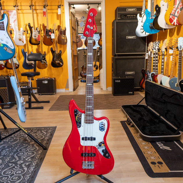 Fender MIJ Jaguar Bass (HHR) w/ SKB Open Cavity Hard Shell Case 20