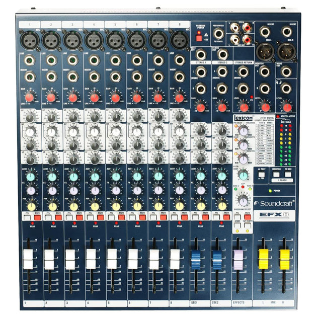 Soundcraft EFX-8 Live Sound 8-Channel Mixer w/ Effects (RENTAL