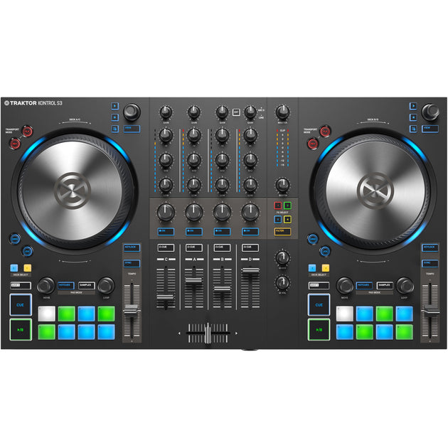 新品 NATIVE INSTRUMENTS TRAKTOR KONTROL S3 Native Instruments Traktor Kontrol S3 Essential 4-Channel DJ