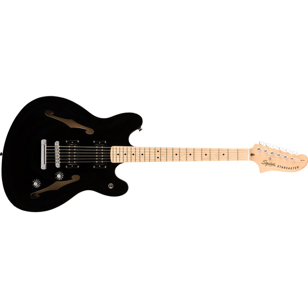 Squier Affinity Series Starcaster Maple Fingerboard Electric Guitar - Black