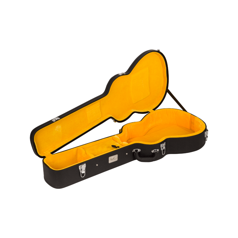 Fender California Series Malibu Vintage Ovangkol Fingerboard Gold Pickguard - Black