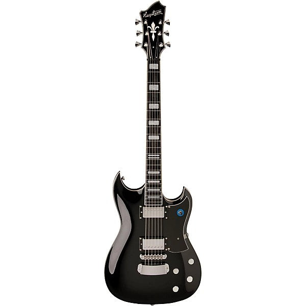 Hagstrom Pass-blk Pat Smear Electric Guitar - Black Gloss