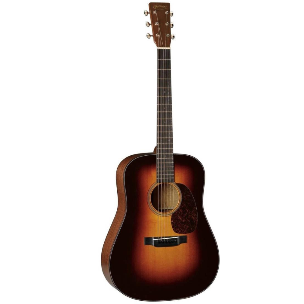 Martin D-18 Guitar - Sunburst, Left