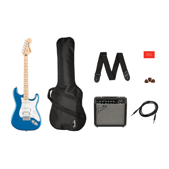 Squier Affinity Series Stratocaster HSS Guitar Player Pack - Lake Placid Blue