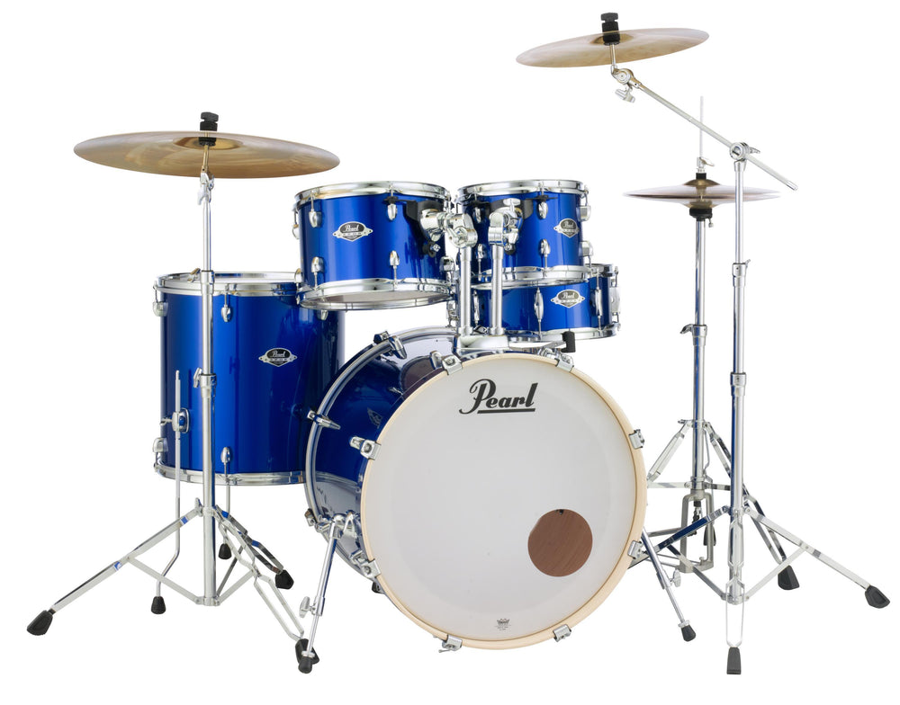 Pearl Export Exx 5-piece Drumkit & Hardware in High Voltage Blue W/ Zildjian Cymbal Pack No Throne - Exx725szpc717