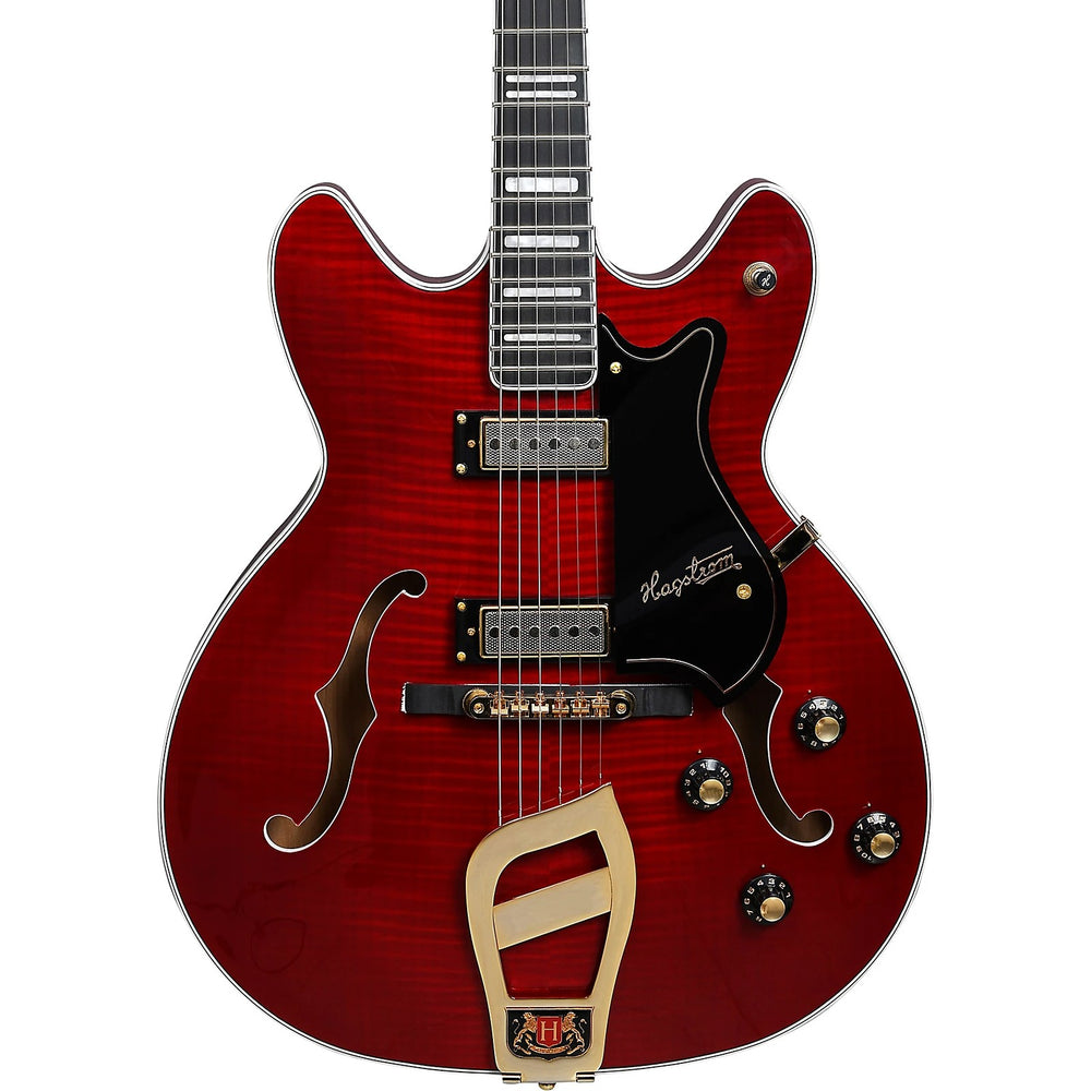 Hagstrom Vik-l-wct Viking Electric Guitar - Wild Cherry Trans Lh