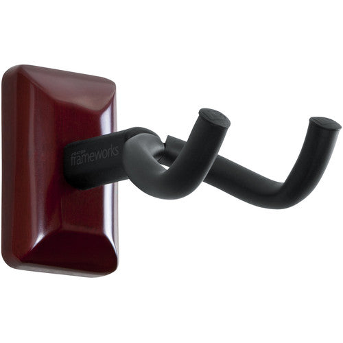 Gator GFW-GTR-HNGRCHR GFW Guitar Wall Hanger w Cherry Finish