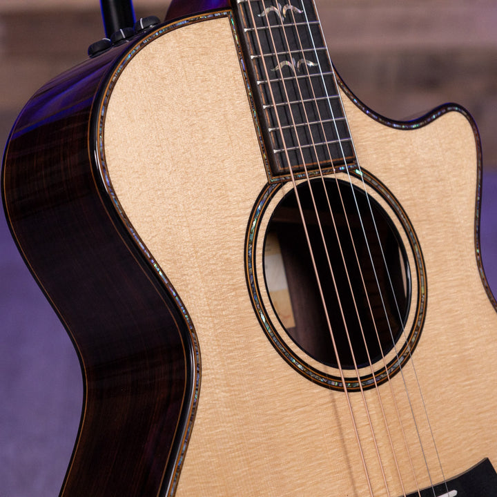 Taylor Guitars 912ce, Indian Rosewood Back and Sides, West African Crelicam Ebony Fretboard, Expression System ® 2 Electronics, Venetian Cutaway with Taylor Deluxe Hardshell Brown Case