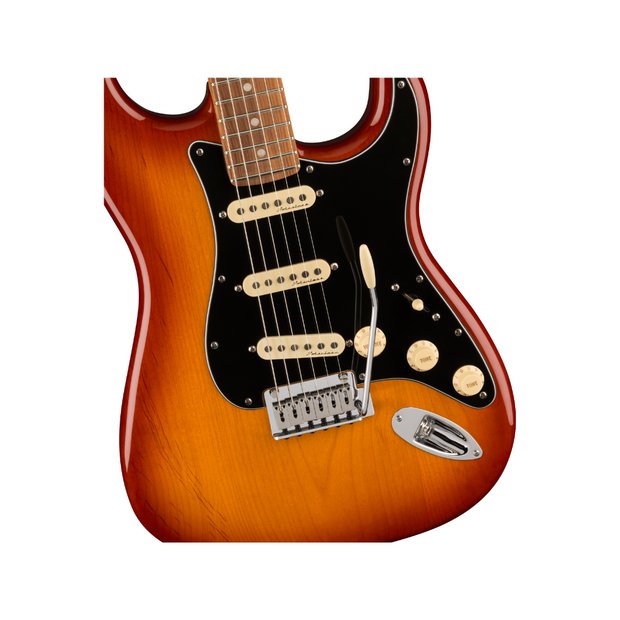 Fender Player Plus Stratocaster 6-String Electric Guitar, Pau Ferro Fingerboard (Sienna Sunburst)