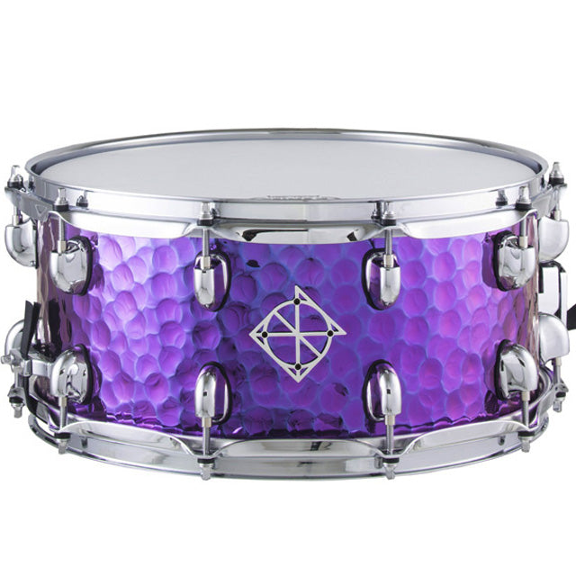 Dixon PDSCST654PTS Cornerstone 6.5 x 14 Hammered Steel Snare - Purple