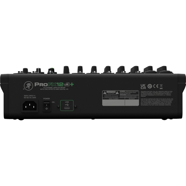 Mackie ProFX12v3+ 12 Channel Professional Effects Mixer w/ USB