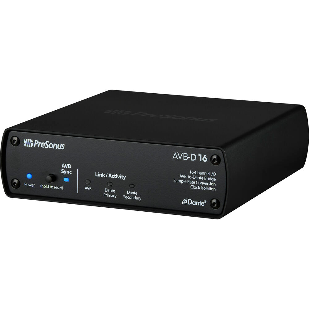 PreSonus AVB-D16 Network Bridge 16x16 Two-Way AVB-to-Dante