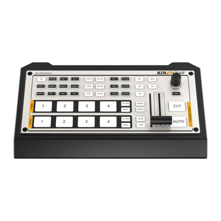 BZBGEAR - 4-Channel Live Streaming HDMI Mini Switcher Mixer with HDMI/USB C Output