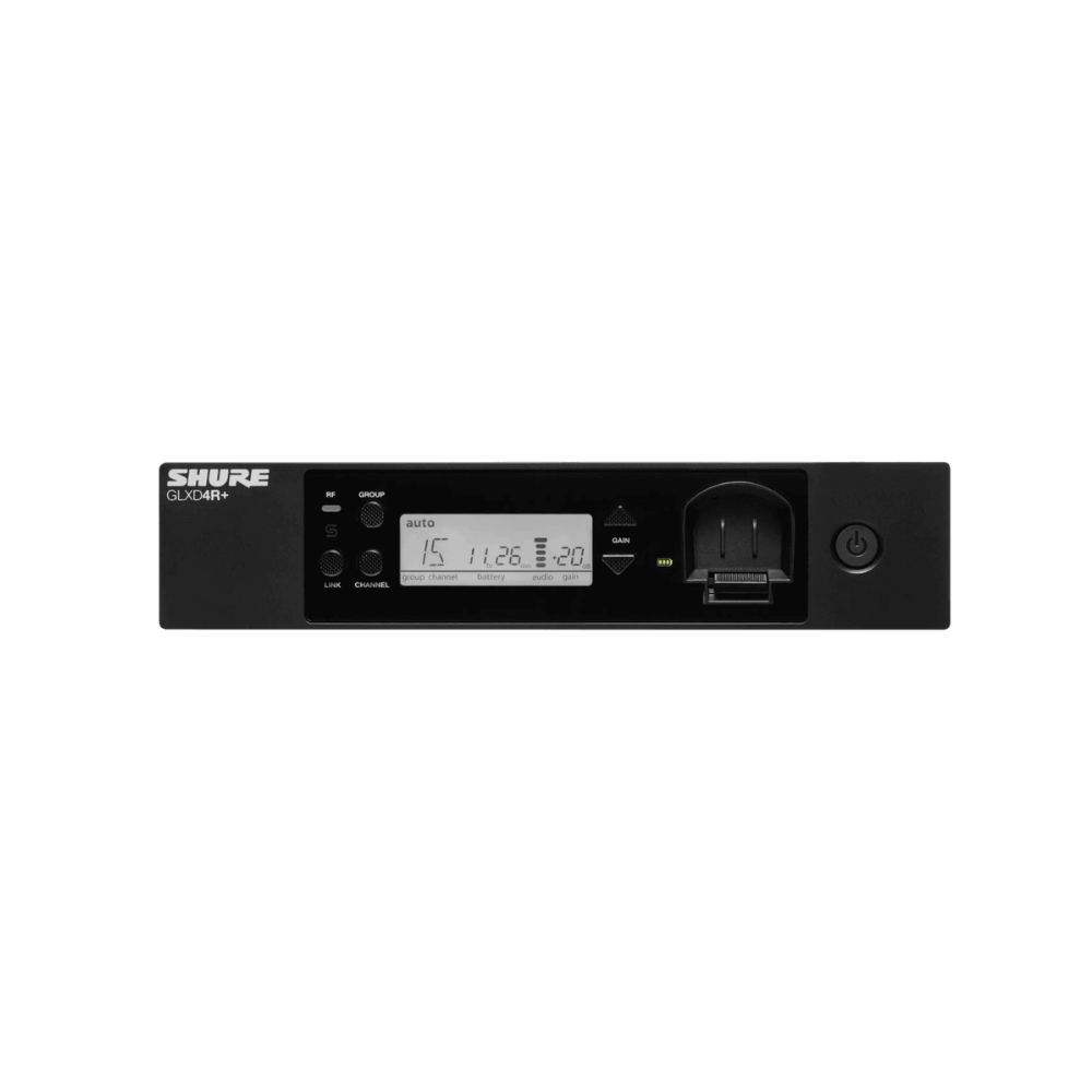 Shure GLXD24R+ Dual Band Wireless System with GLXD4R+ Half-rack Receiver and Beta®58A Handheld Transmitter