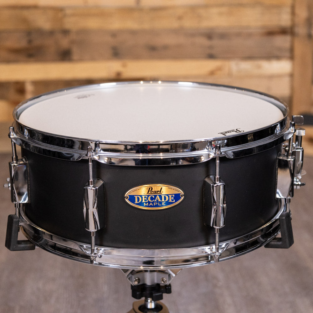 Pearl- DMP1455SC227 - Pearl Decade Maple 14 x 5.5 Snare Drum Satin Slate Black