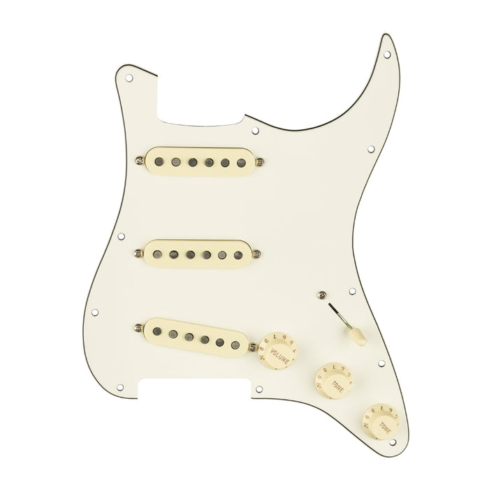 Fender Pre-Wired Strat Pickguard, Custom '69 SSS - Parchment