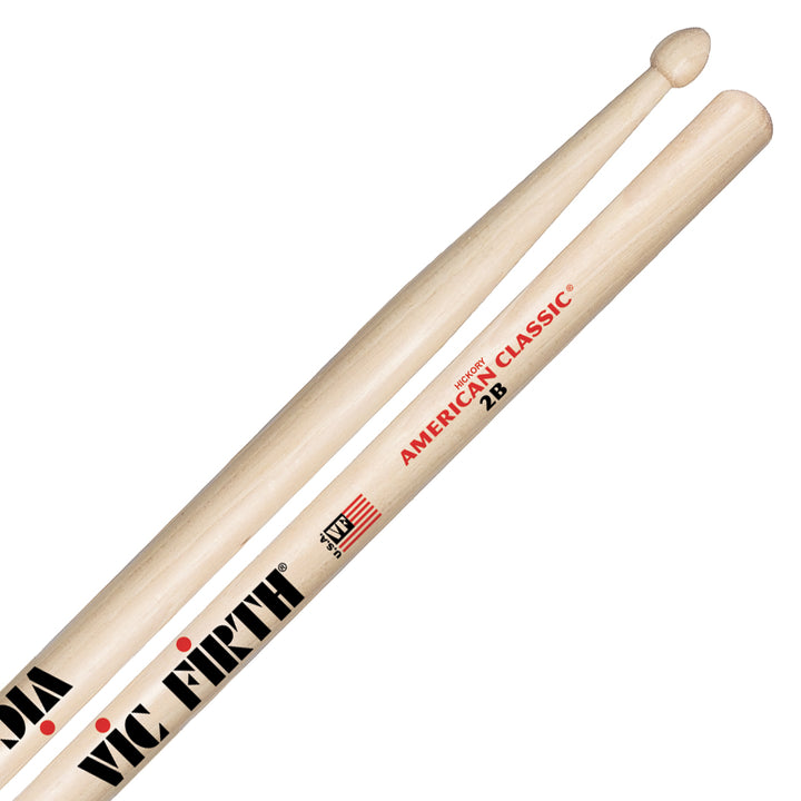 Vic Firth 2B American Classic Wood Tip Drumsticks