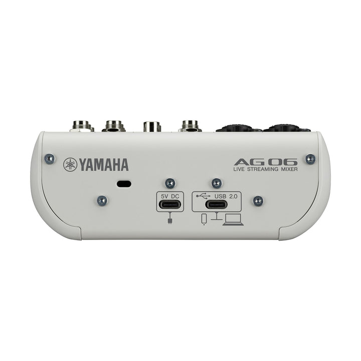 Yamaha AG06MK2 W 6-Channel Mixer USB Interface - White