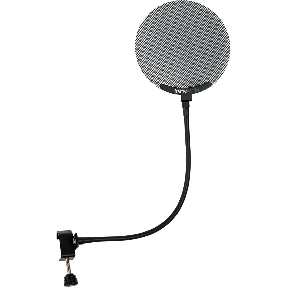 Gator Frameworks Metal Screen Pop Filter with 12.4” Flexible Gooseneck