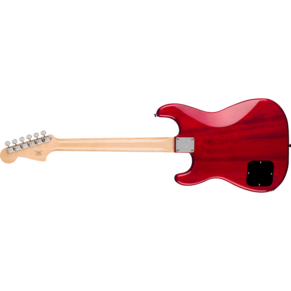 Squier Paranormal Strat-O-Sonic Black Pickguard (Crimson Red Transparent)