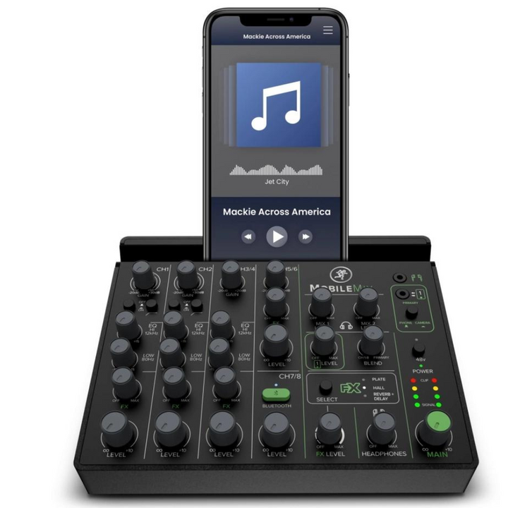 Mackie MobileMix 8-Channel USB-Powerable Mixer for A/V Production, Live Sound & Streaming