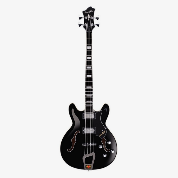 Hagstrom Vikb-blk Viking Bass Electric Bass - Black Gloss