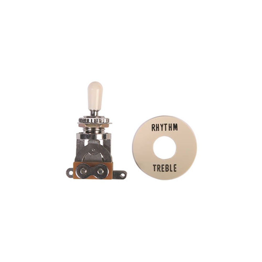 Profile SW20-IV - Gibson Type Toggle Switch 3-Way w/Rhythm/Treble Plate