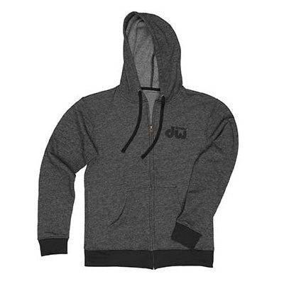 DW Drumwear Flag Denim Fleece Zip Hoodie (Grey)