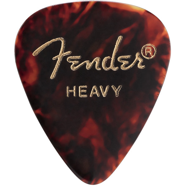 Fender Guitar Pick 351 Shape Classic Celluloid 1 Gross - Tortoise Shell - Heavy, 144-Count