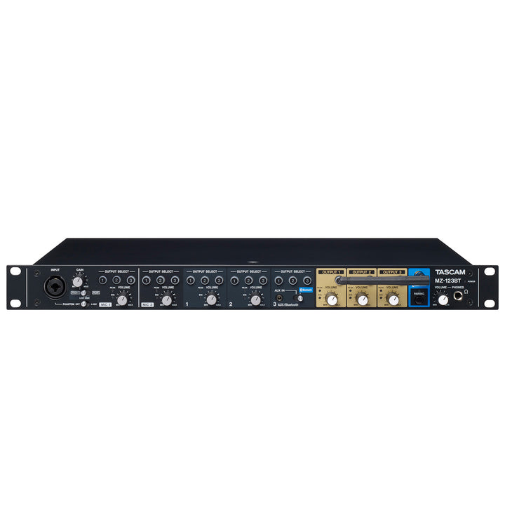 Tascam MZ-123BT Commercial-Grade Multi-Zone Audio Mixer