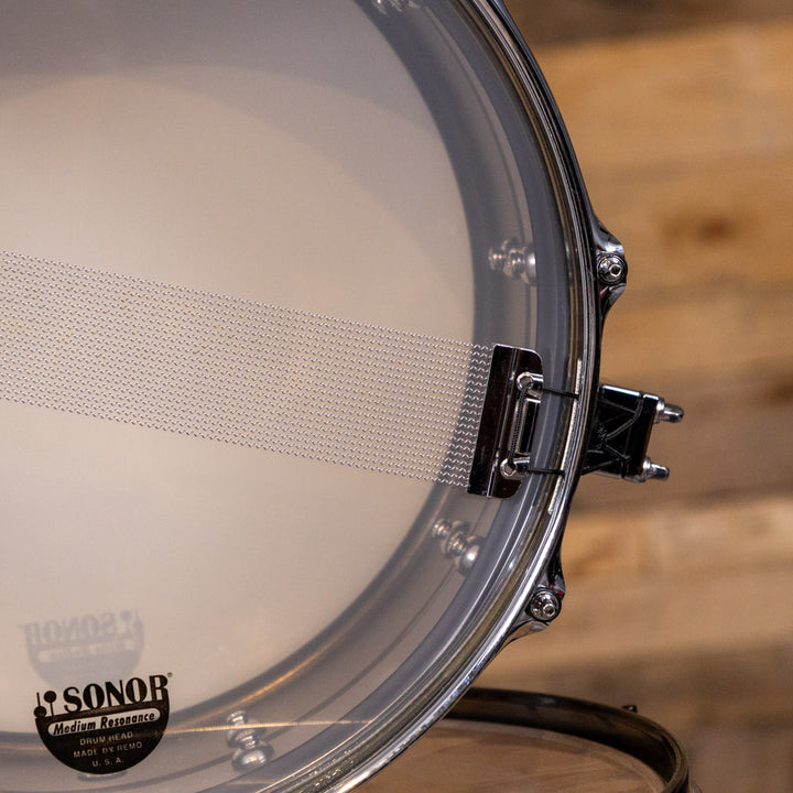 Sonor Kompressor Snare Drum 14x6 Inch, Brass, Black Nickel Plated