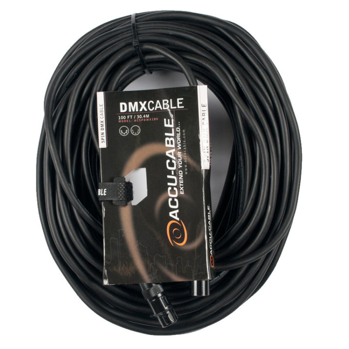 Accu-Cable Standard 5-Pin DMX Cable 100 Feet