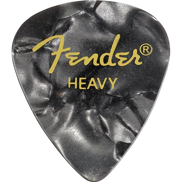 Fender 351 Shape Premium Picks -12 Count Pack - Black Moto