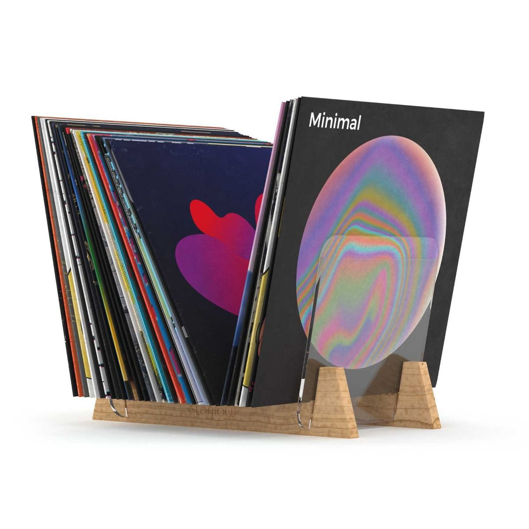 Glorious Record Stand 75 Classy Display and Storage Solution (Holds 75 Records)