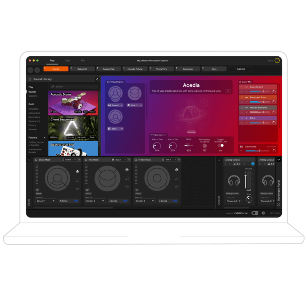 EVANS Hybrid EHSP-1-BUNDLE Sensory Percussion Sound System
