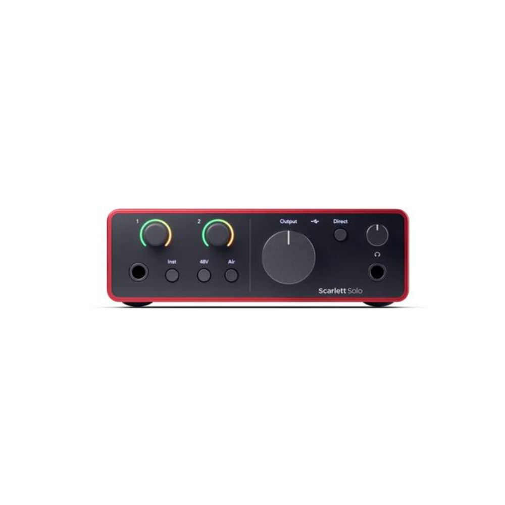 Focusrite Scarlett Solo 4th Gen Studio Pack w/ Mic and Headphones