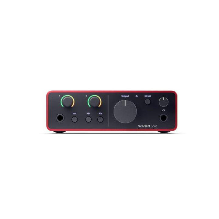 Focusrite Scarlett Solo 4th Gen Studio Pack w/ Mic and Headphones