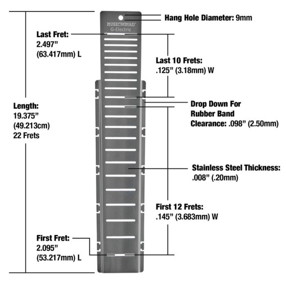 MusicNomad FRET-SHIELD-G-ELEC Fretboard Protector Guard for Gibson Electric Fret Scale