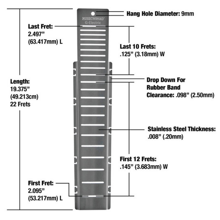 MusicNomad FRET-SHIELD-G-ELEC Fretboard Protector Guard for Gibson Electric Fret Scale