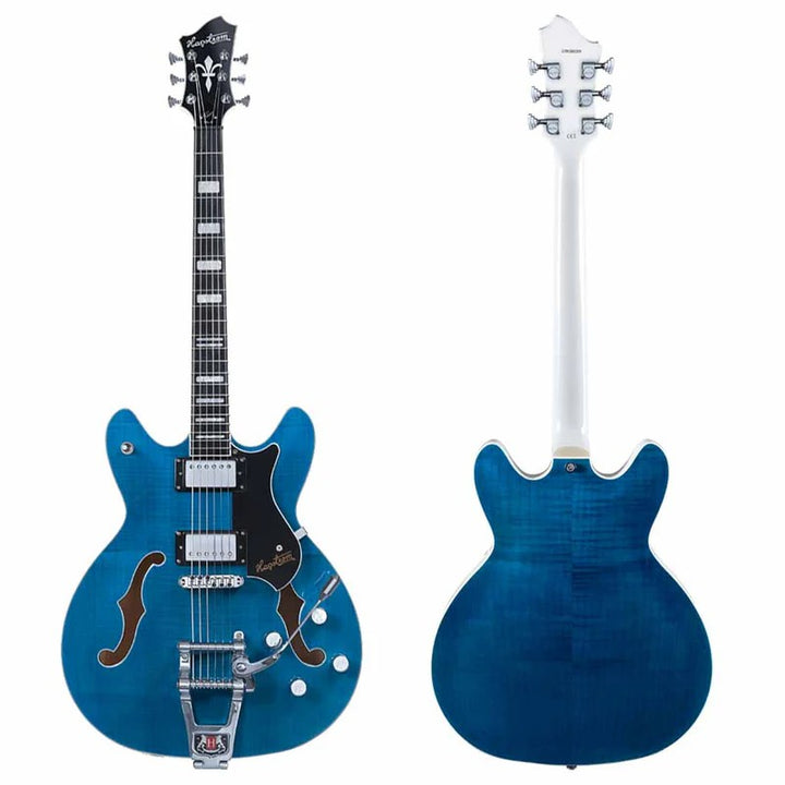 Hagstrom Trevidlx-cls Viking Dlx Electric Guitar - Cloudy Seas