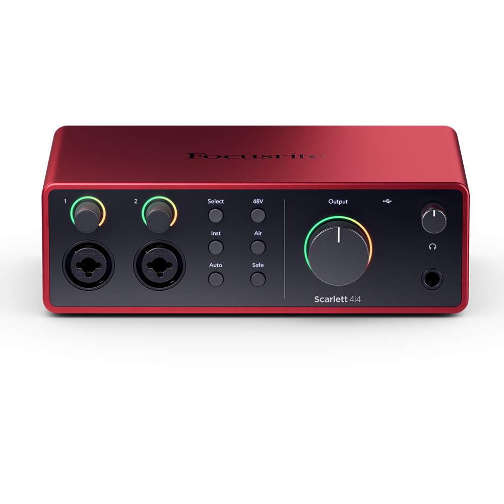 Focusrite Scarlett 4i4 4th Gen USB Audio Interface – Music