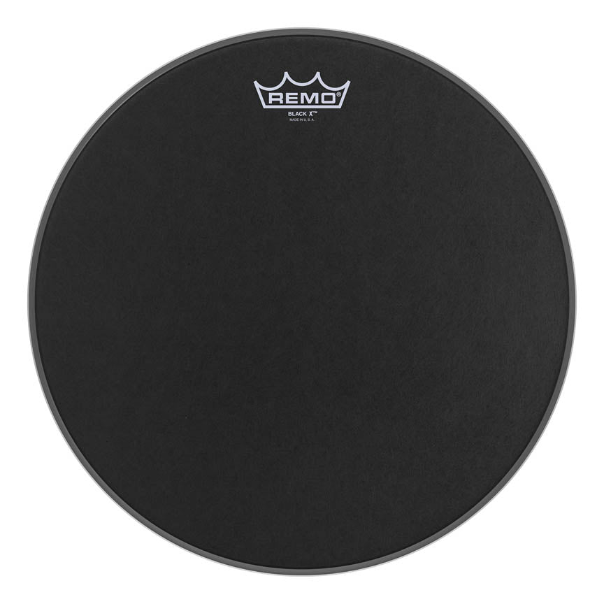 Remo BX-0814-10 - 14'' Batter, Black X Black Dot Bottom