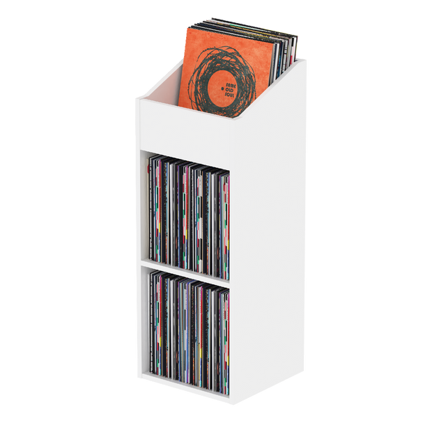 Glorious Record Rack 330 Advanced Vinyl Station (Holds 330 Records) - White