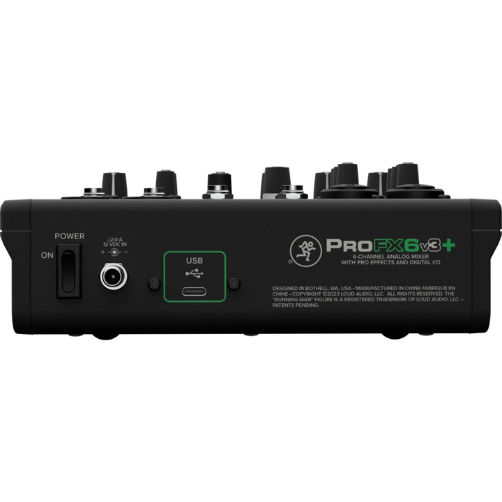 Mackie ProFX6v3+ 6-Channel Analog Mixer w/ Enhanced FX, USB Recording Modes, & Bluetooth