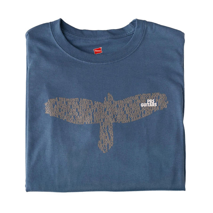 PRS Shirt “Bird As A Word” Short Sleeve Tee (Slate Blue)