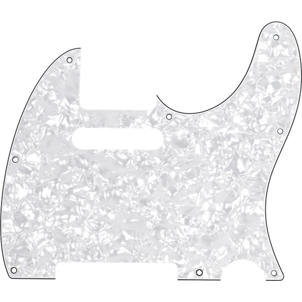 Fender 8-Hole Mount Multi-Ply Telecaster Pickguards - White Moto